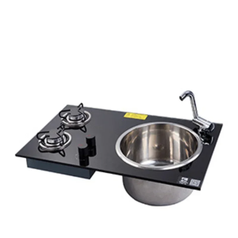 RV yacht outdoor sink gas stove tempered glass 730 * 430 * 150mm