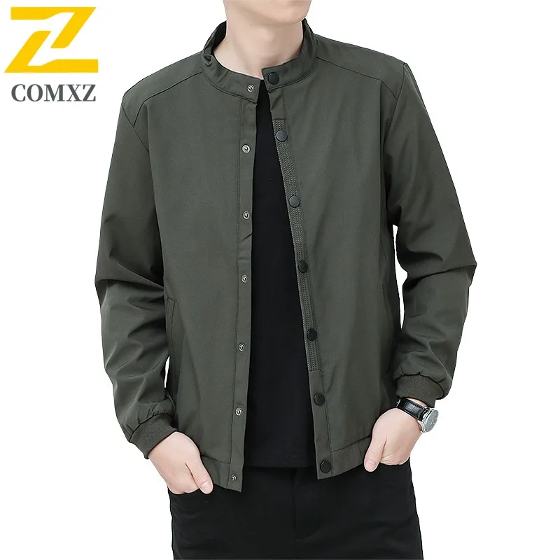 

COMXZ Windbreaker Stand Collar Couple's Waterproof Breathable Outdoor Jacket for Hiking Camping Fishing Trendy Travel Coat 2025