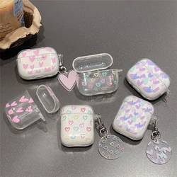 Ins Flower Heart Glitter Shiny Earphone Case For AirPodsPro 2nd Case Clear TPU for Airpods 1 2 3 Bluetooth Earphone Charging Box