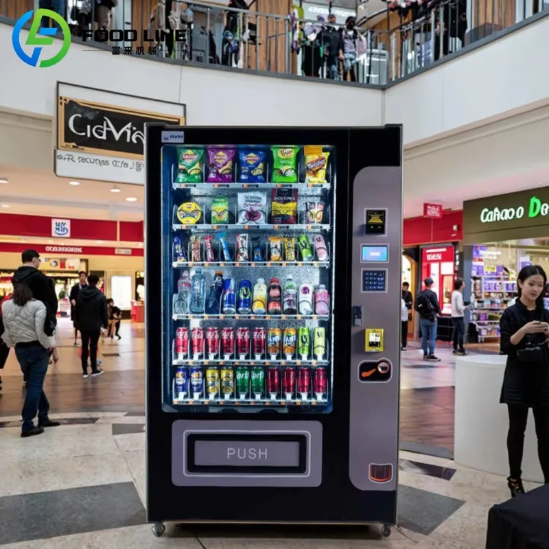 

FL Customized Combo Flower Vending Machine with SDK 24 Hour Self Locker Absorption Cooling System