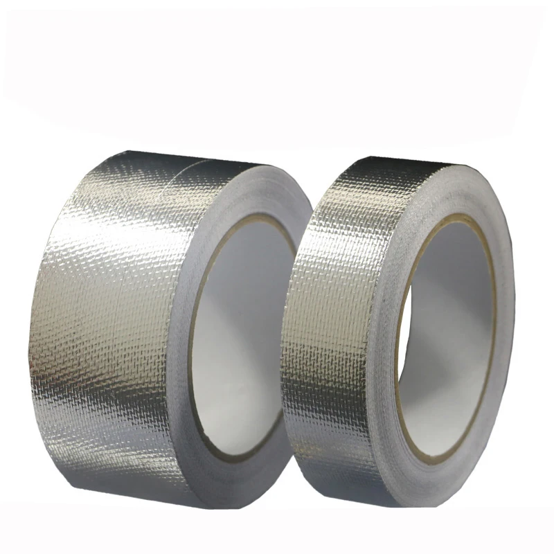 Glass Fiber Cloth Aluminum Foil Tape Heat Insulation Thickening Of Kitchen Range Hood Flame Retardant High-Temperature Resistant