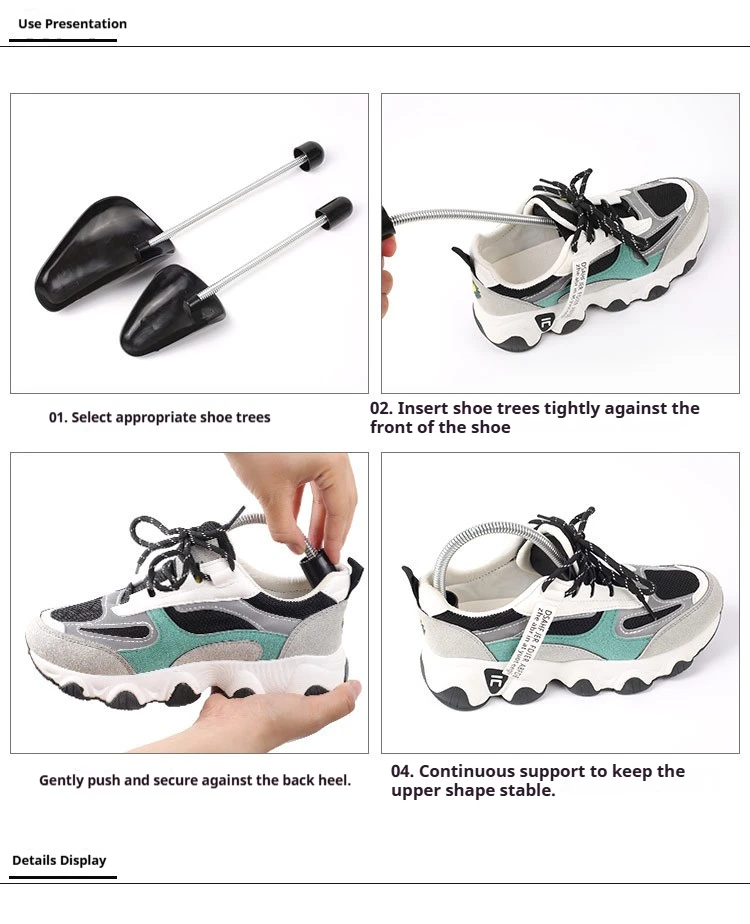 Federbelastete Schuhspanner für Sneaker, Anti-Verformungs-Innenstütze, Schuhdehner, Anti-Falten-Schuhspanner für Lederschuhe – Detail 6
