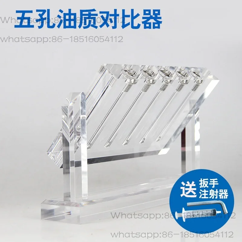 Automotive oil quality comparator Comparator Transmission oil viscosity detector Demonstration stand Test tool Glass