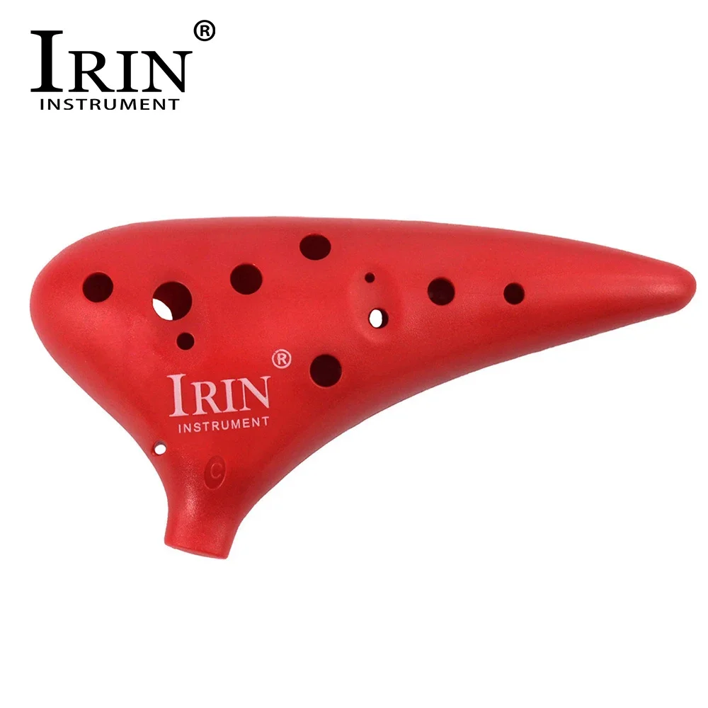 IRIN 12 Hole Ocarina 4 Colors ABS Plastic Ocarinas Musical Instrument With Carrying Bag Accessories For Music Lover & Beginner