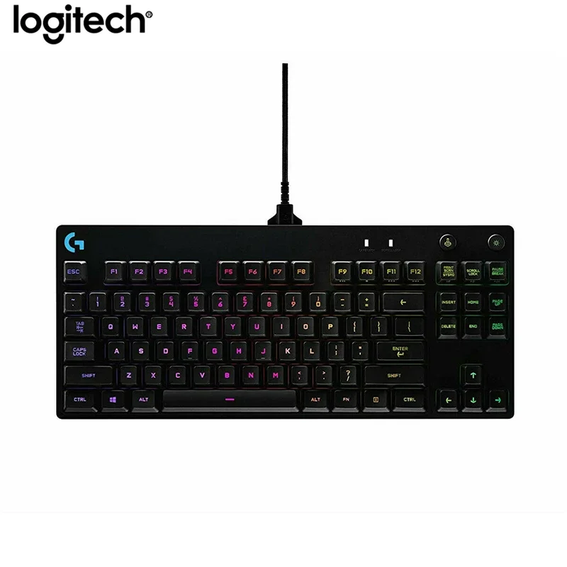 Imagem -02 - Logitech-teclado Mecânico sem Fio Gpro x Usb Bluetooth Terceiro Exame Simulado Retroiluminação Rgb Videogame 87 Teclas