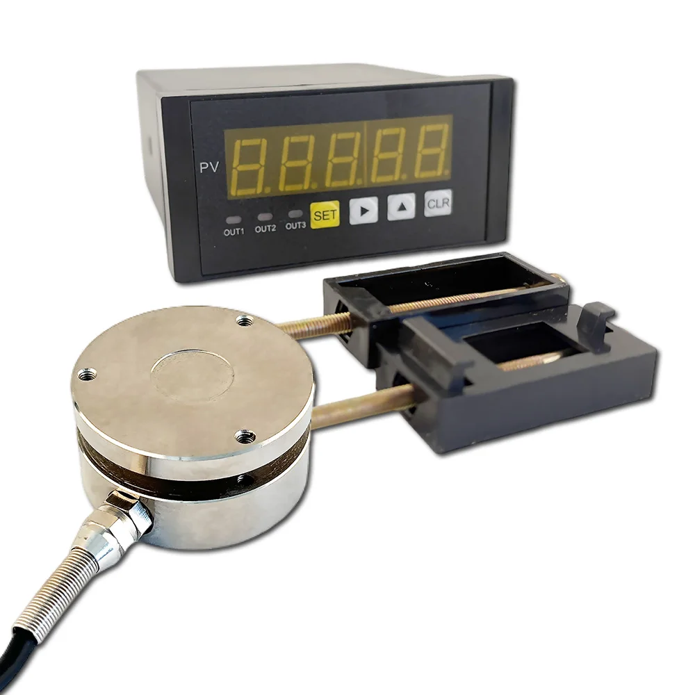 High Precision Flat Membrane Load Cell with 5-Digit LED Display Controller Set Membrane Weight Pressure Sensor Kit