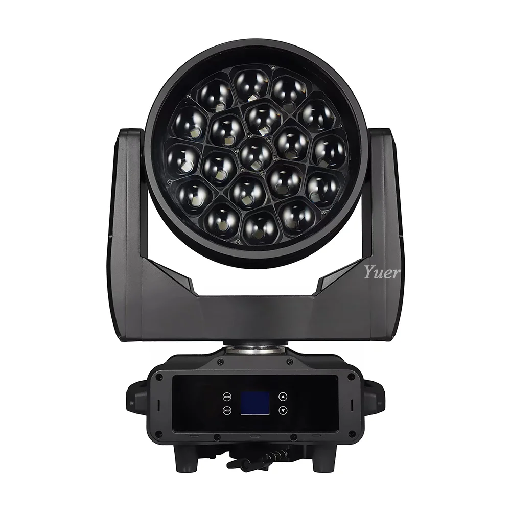 19X40W LED RGBW 4in1 Bee Eye Moving Head Light Focus For Party DJ Club Stage Outdoor IP65 Wash Light DMX Sound RDM control