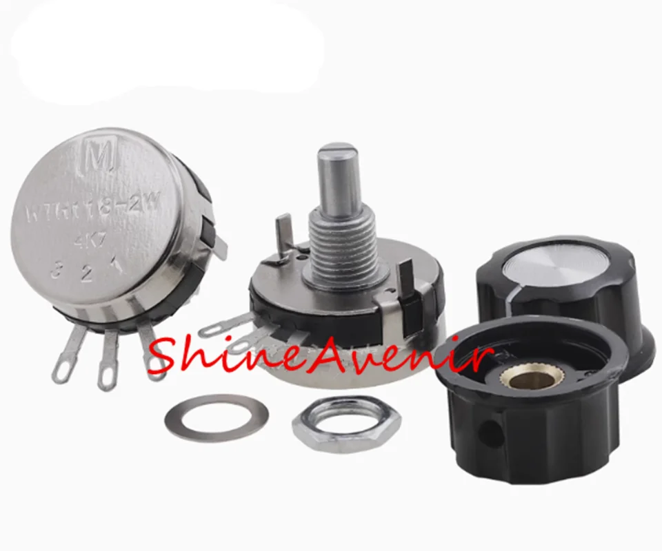 10 adet M marka WTH118-1A 2W 1K/2K2/4K7/10K/22K/47K/100K/470K/1M potansiyometre, 100% orijinal