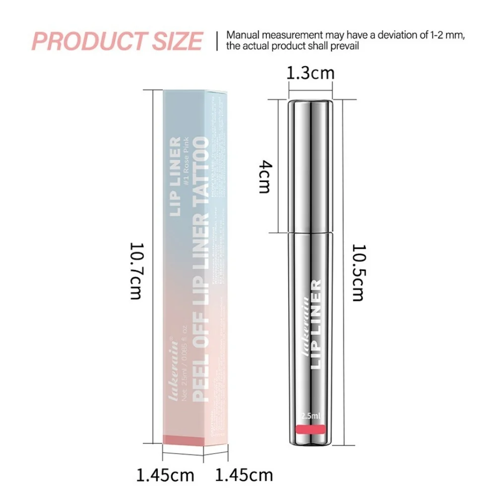 مقاوم للماء بطانة الشفاه تقشر الوشم ملمع الشفاه مقاوم للماء طويل الأمد ماتي الشفاه تينت البني كونتور المسيل للدموع الشفاه وصمة عار مستحضرات التجميل #6