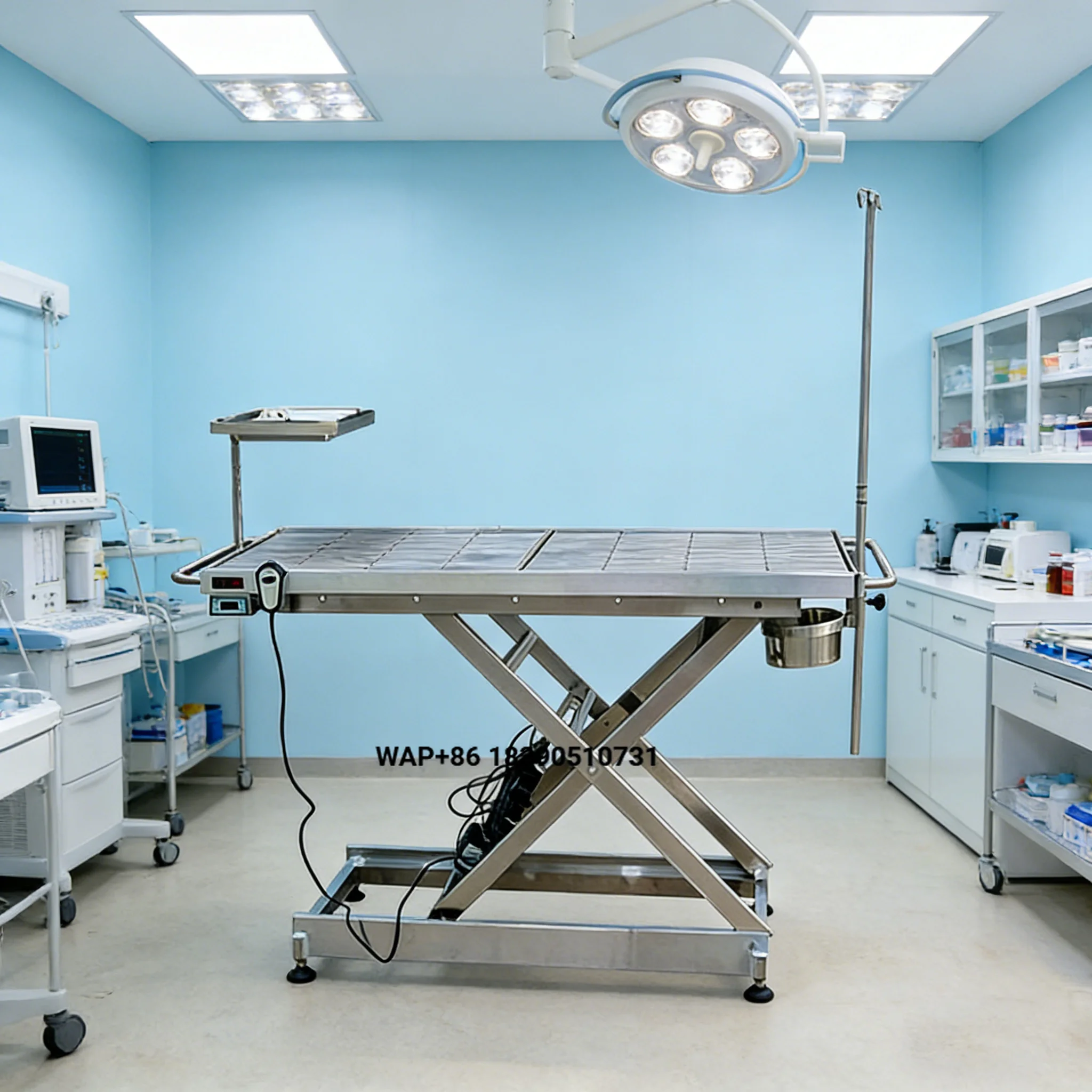 Veterinary surgical equipment 304 stainless steel electric operating table, veterinary examination table, operating table, cheap