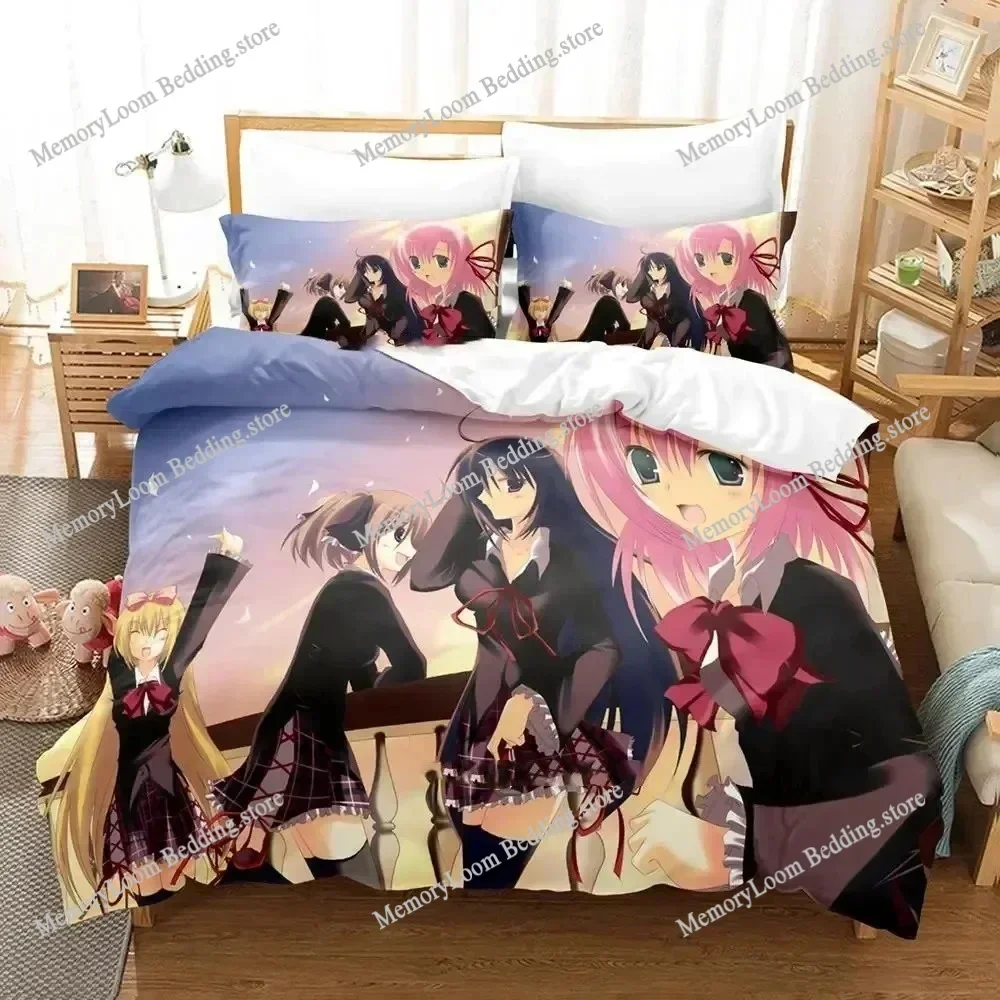 Anime Series Popular Student Council's Discretion Bedding Set Full/Queen Size Duvet Cover Pillowcase Kids Bedroom Decor Soft Set
