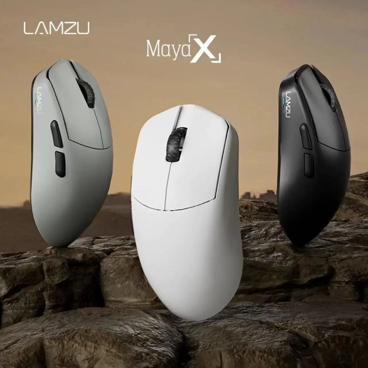 LAMZU Maya X  Wireless Mouse 8K Lightweight PAW3950 Sensor Duel Mode E-sport Gaming Mouse Low Delay Pc Gamer Accessories Gifts