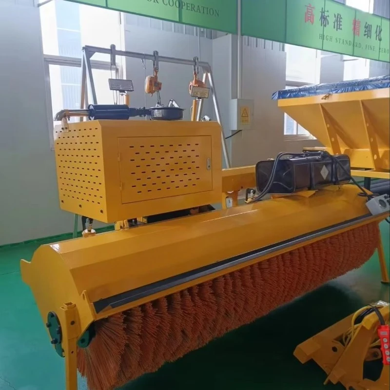 Direct Manufacturer Sells Reinforced Frame Mechanical Drive Vehicle Mounted Snow Broom For Heavy Duty Clearing