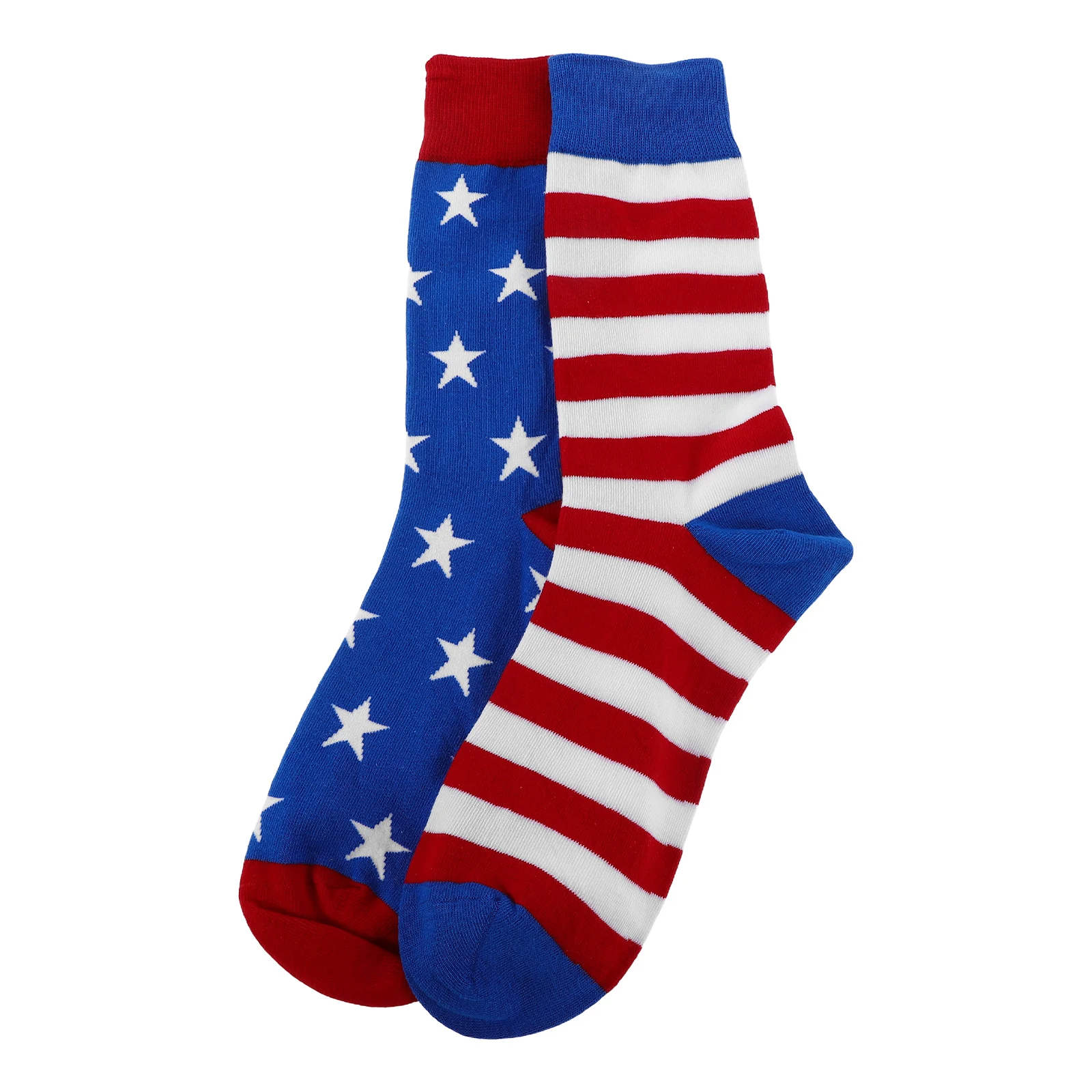 

Independence Day Socks Funny Long for Men 4th of July Fashion American Flag Patterned Independent Novelty Ordinary