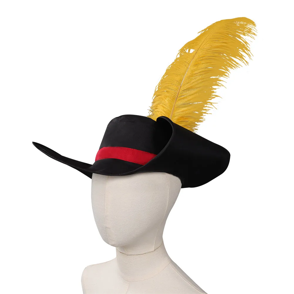 Puss in Boots: The Last Wish Cosplay Hat Cap Costume with Feather Accessories Prop Gifts For Kids Children Role Play