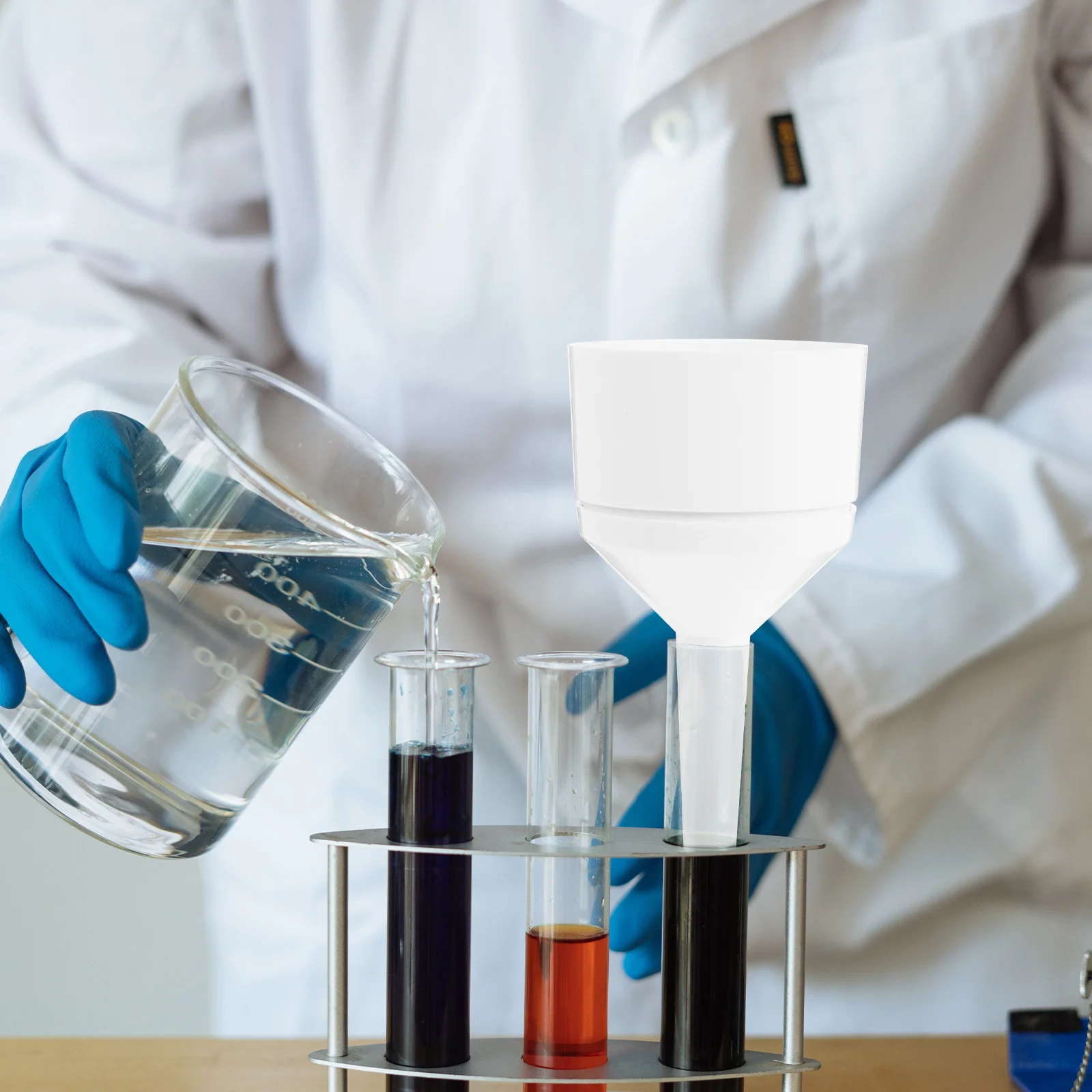 

Laboratory Plastic Buchner Funnel Vacuum Suction Filter Paper Filtering Funnel Acid Alkali Resistant Durable Chemistry