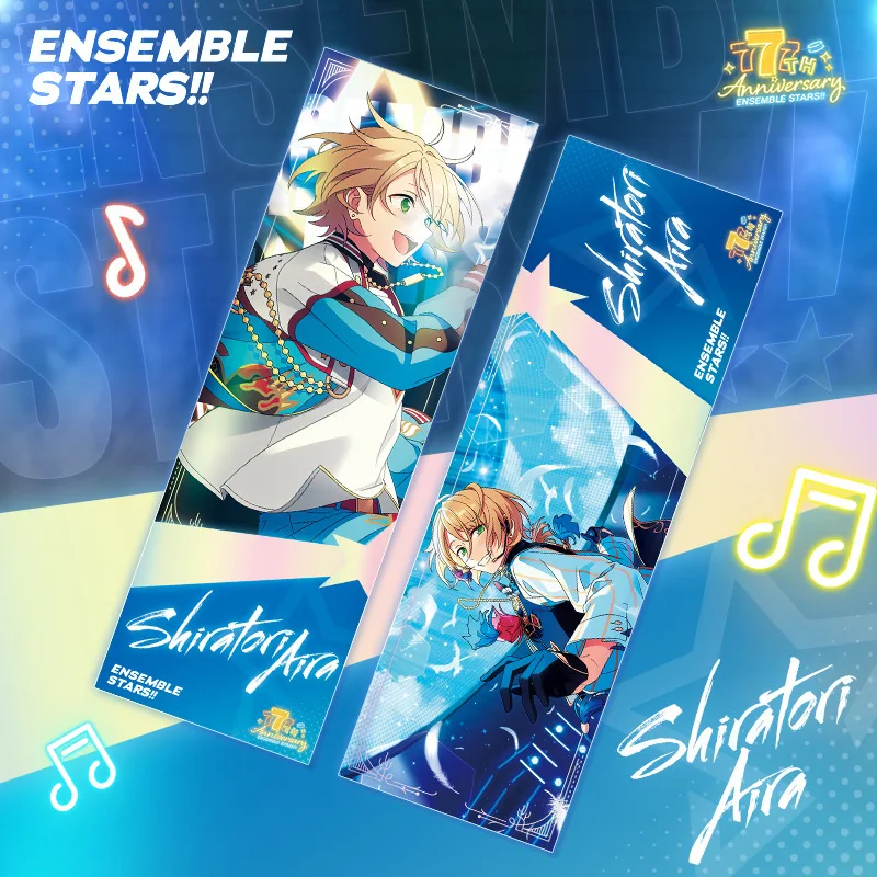 Ensemble Stars Anime Figures Sakuma Ritsu Sena Izumi Akehoshi Subaru Exquisite Laser Ticket Toy Bookmark Fans Christmas Gift