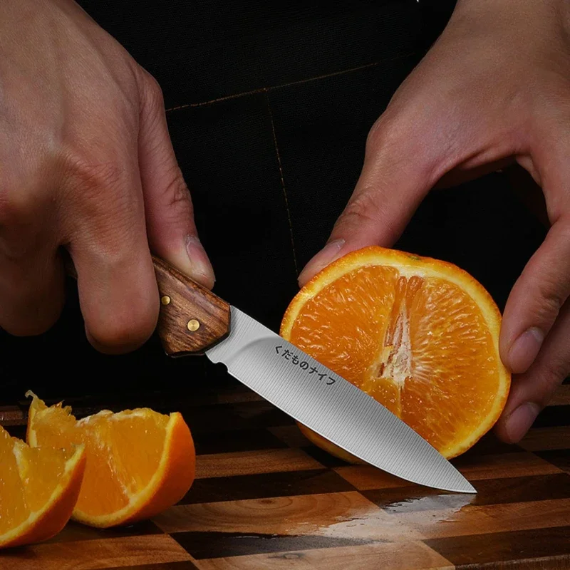 Selected multi-purpose folding fruit knife, stainless steel forging, home melon and fruit peeling knife, portable outdoor knife