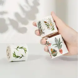 Cinta adhesiva Original de planta encantadora, diario de Canadá, álbum de recortes, pegatinas DIY, plantas en macetas, árbol, Washi Tape Set, 3 rollos