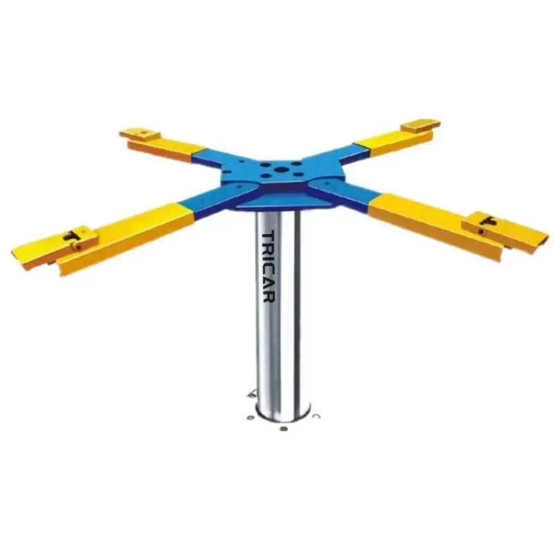 Single Post 4T Lifting Capacity 4000kg Hydraulic Car Wash Lift Workshop One Cylinder Scissor Design for Car Washing