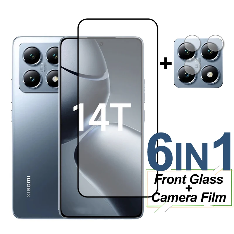 Full Cover Tempered Glass For Xiaomi 14T Glass Screen Protector On Xiaomi 14T Protective Phone Camera Lens Film Mi 14T Pro