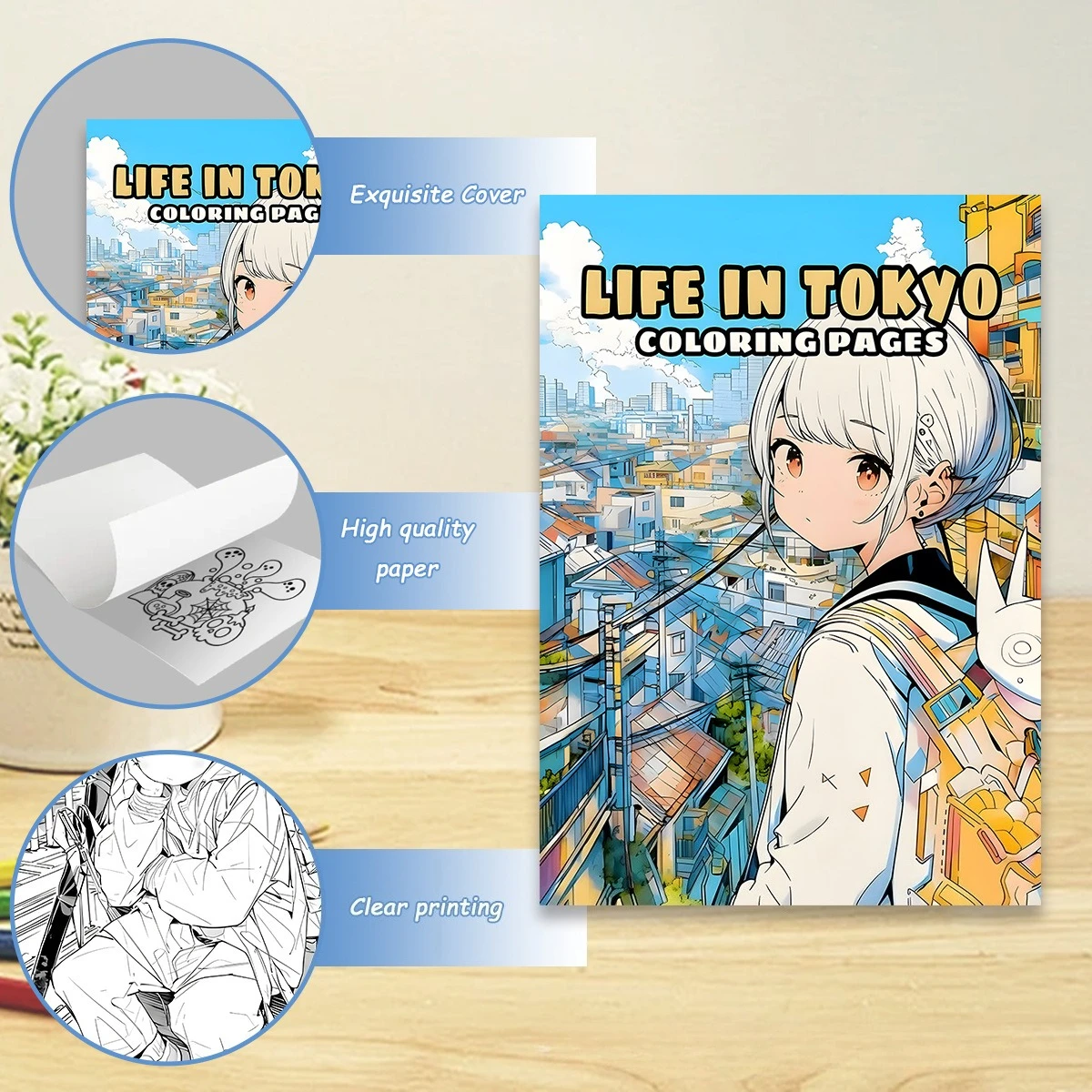 Buku Mewarnai Kehidupan di Tok - Japanese Lifestyle Books ulasan dan harga