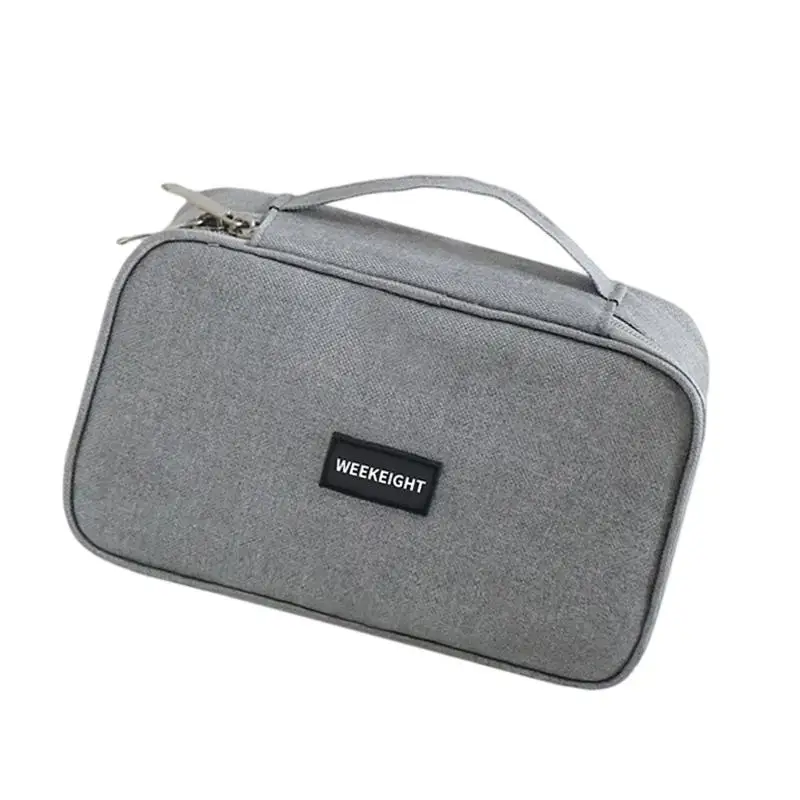 Y1UB Electronics Carry with Wide Opening and Top Handle for Small Device Storage, Travel Bags and Office Setups