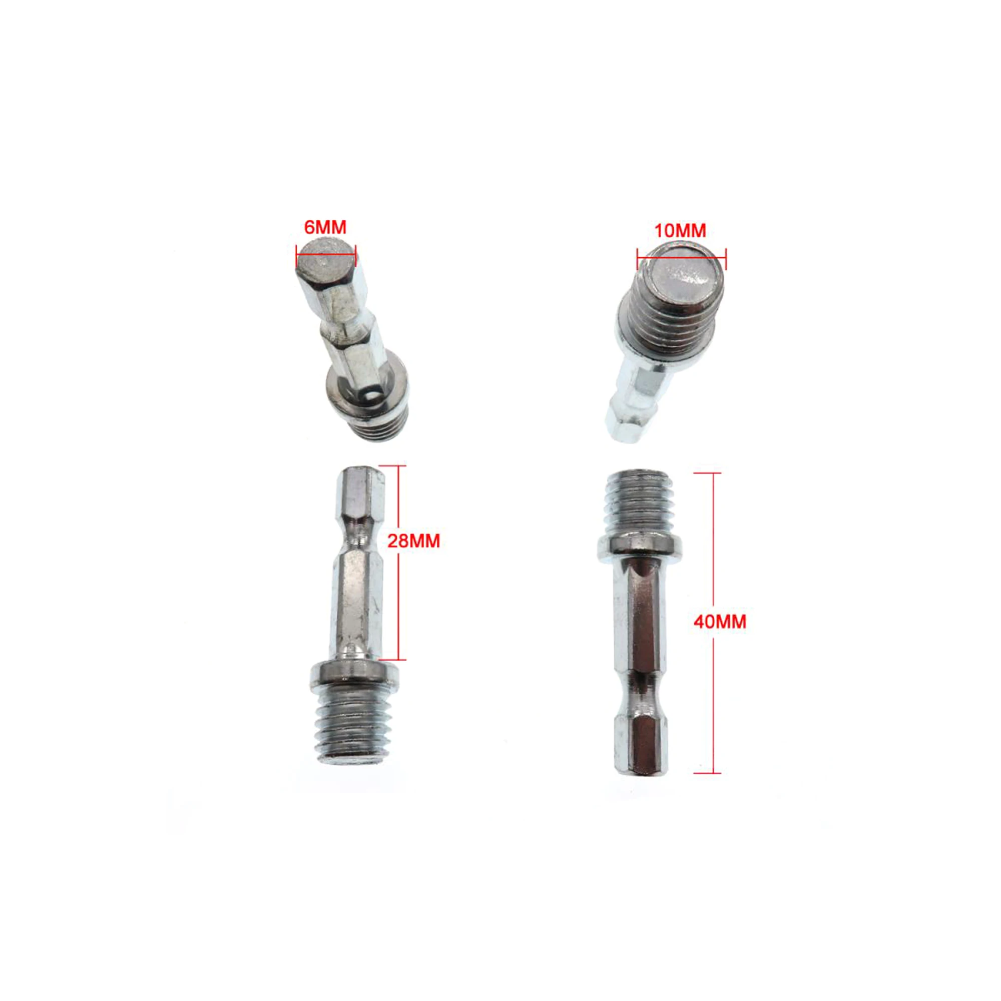 4 Inch 100Mm Móc Và Vòng M10 Hay M14 Ren Đệm Phồng Miếng Lót Với 1/4 Chuôi Lục Giác Cần Adapter Máy Khoan chuck Để Đánh Bóng Mài