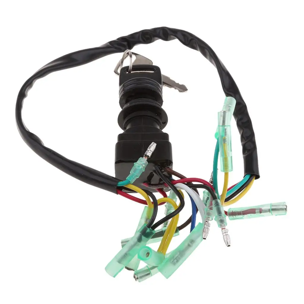 Ignition Key Switch for Yamaha Outboard Control Box 2 & 4 stroke Push to Choke 703-82510-43 for ignition key switch