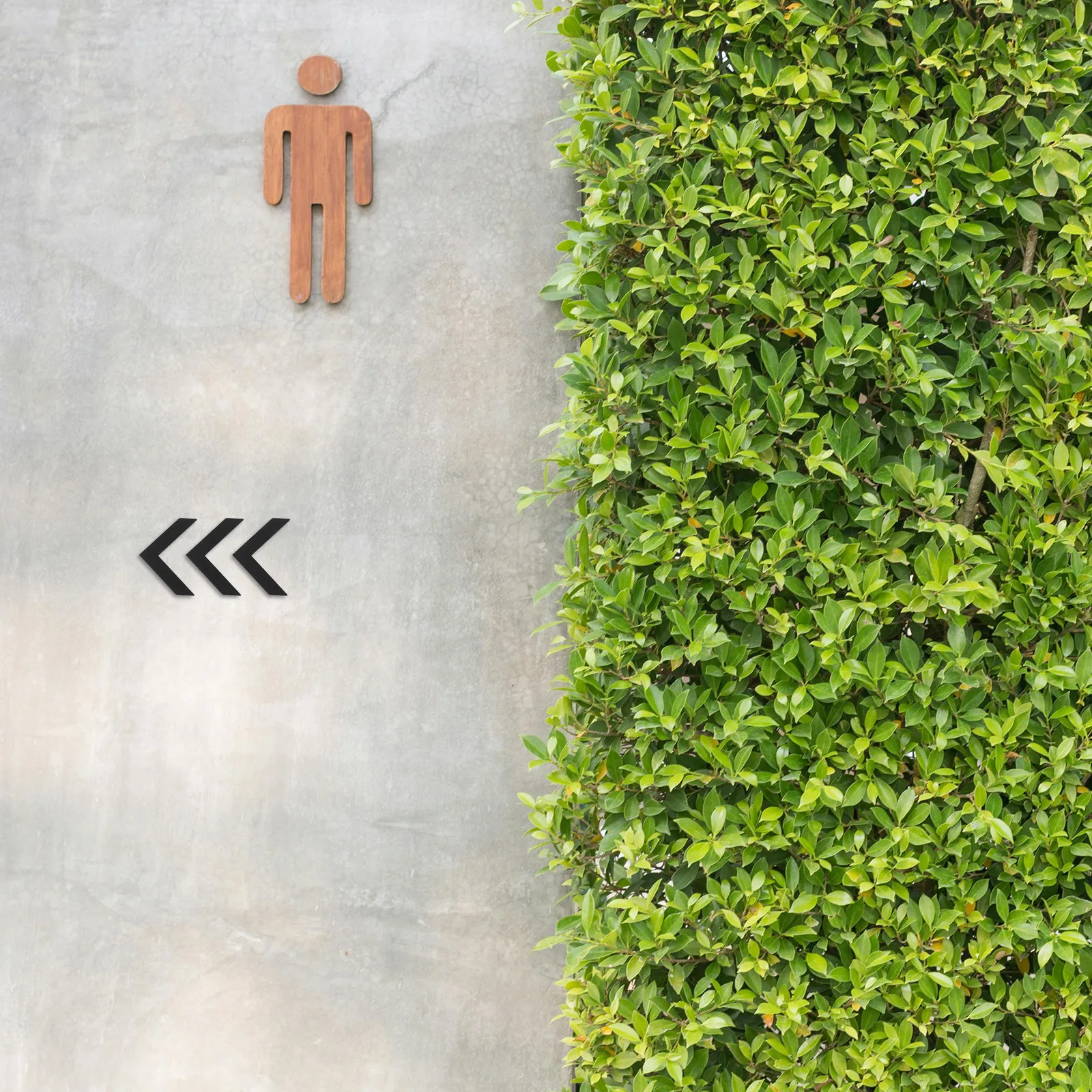 3Pcs Directional Arrow Signs Acrylic Waterproof Road Signs Restroom Office Mall Indoor Outdoor Traffic Guidance Signage