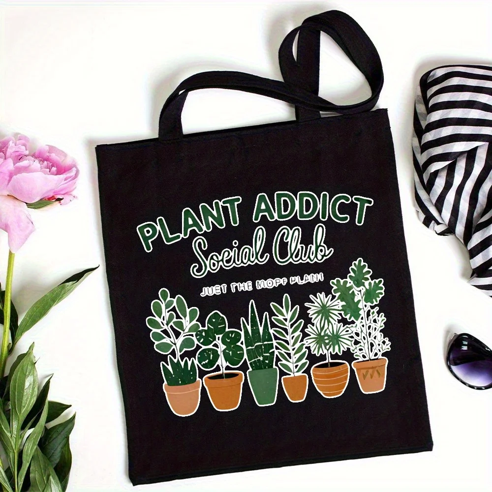 Canvas Tote Bag  for Gardening Enthusiasts and Urban Jungle Lovers - Reusable Shopping & Everyday Carry Tote Bag