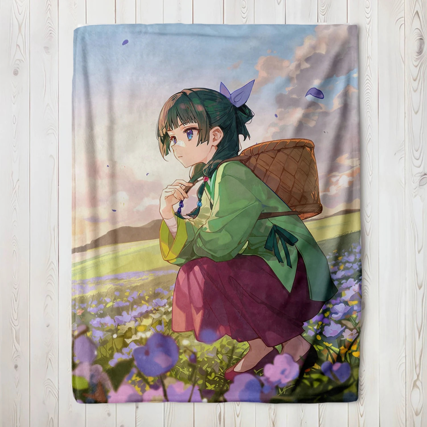 Anime A-Apothecary Print Flannel Blanket Perfect gift for Sofa Office Bed Plane Travel Sleep Read Relax Camping
