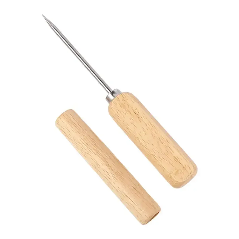 

ice picks for breaking ice Stainless Steel Ice Pick with Wooden Handle Manual Ice Shaper & Cocktail Tools Ice Crusher Tool Sake