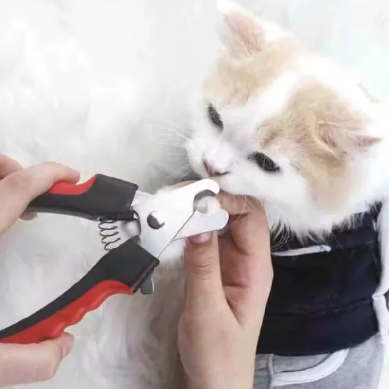 Stainless Steel Pet Nail Clippers with Sickle Large Dog Grooming Scissors Multifunctional Teddy Cat Nail Clippers for Pet Care