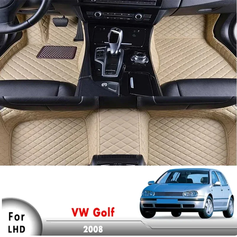 deal For Volkswagen vw Golf 5 MK5 2008 2007 2006 2005 2004 Car Floor Mats Auto Carpets Interior Accessories Parts Foot Rugs Cove