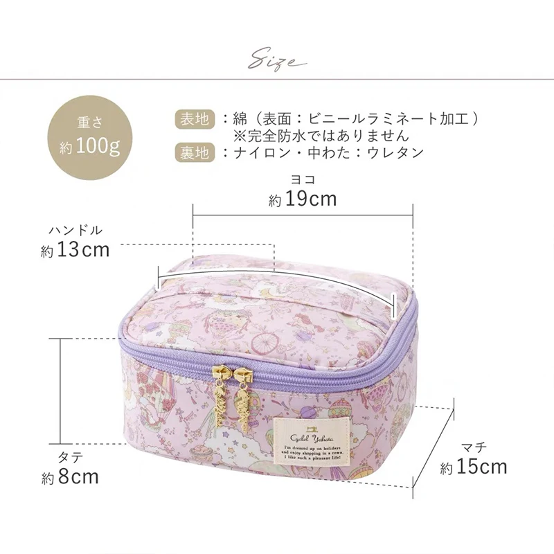 Hello Kitty Cosmetic Bag Kawaii Sanrio My Melody Anime Cartoon Beauty Travel Makeup Bag Toiletry Storage Bag Toys Girl Christmas