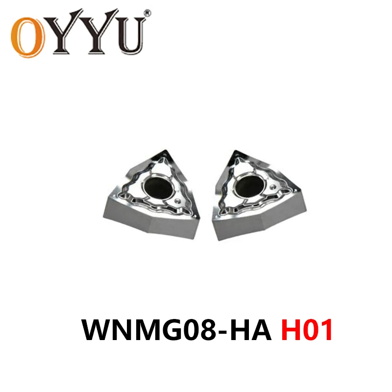 OYYU WNMG080402-HA WNMG080404-HA WNMG080408-HA H01 CNC Lathe Cutter Tools WNMG080402 WNMG080404 WNMG080408 HA Aluminum Inserts