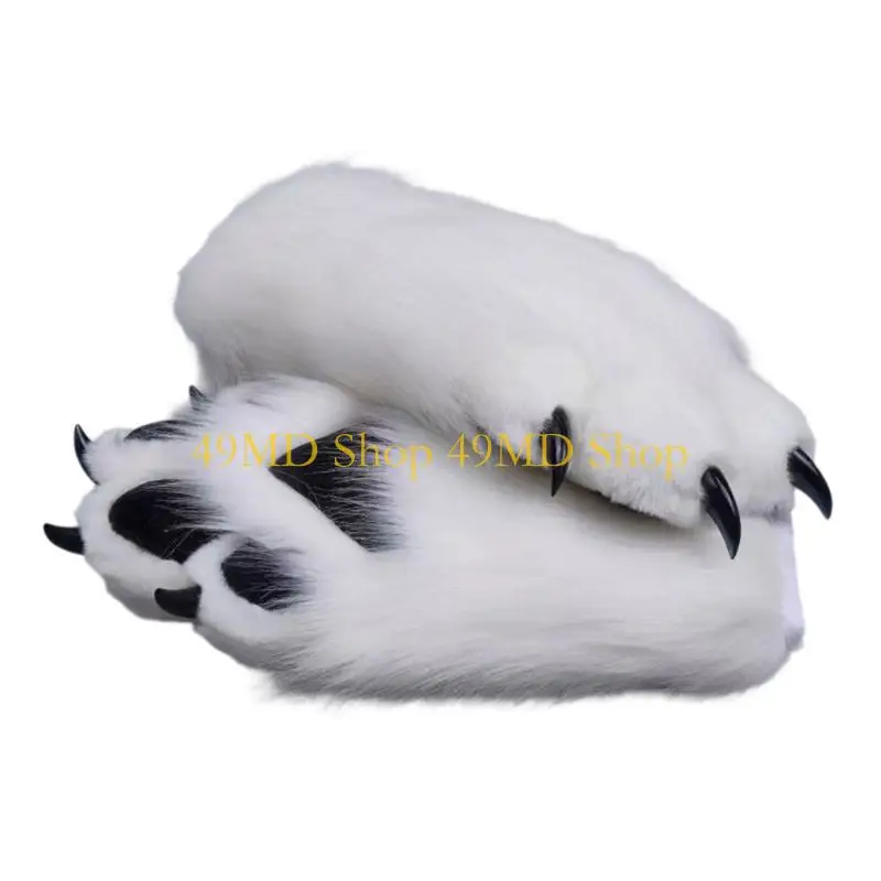 49MD Animal Nails Gloves With Colorful Nails For Cosplay Halloween Parties And Themed Costumes Soft Breathable
