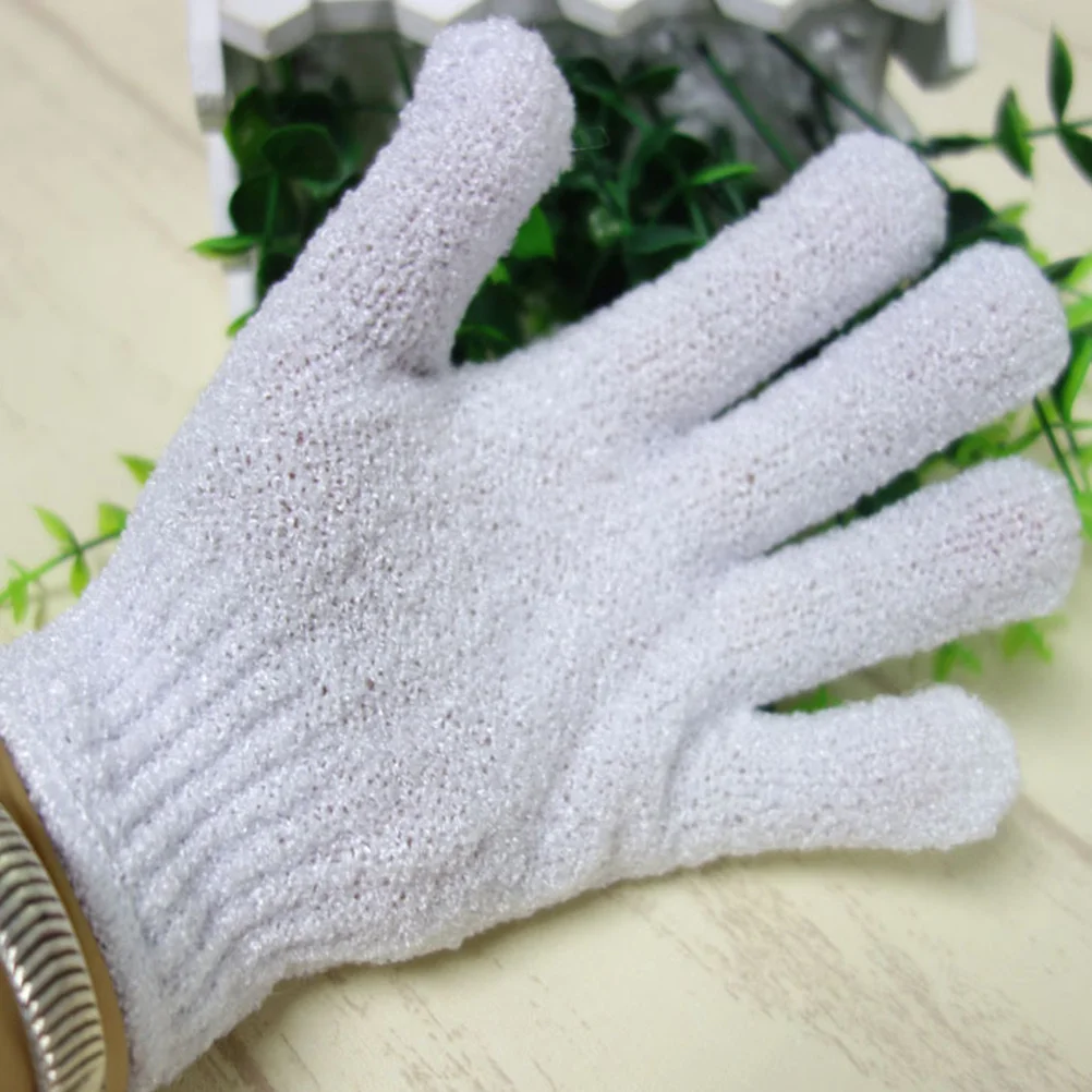 8 pezzi guanti da doccia per bambini guanti da bagno esfolianti guanti in nylon per la pulizia della pelle scrub corpo esfoliante