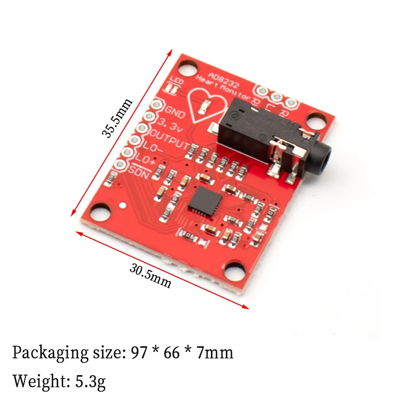WAVGAT AD8232 Module  ECG/bioelectrical Signal Acquisition Development Module