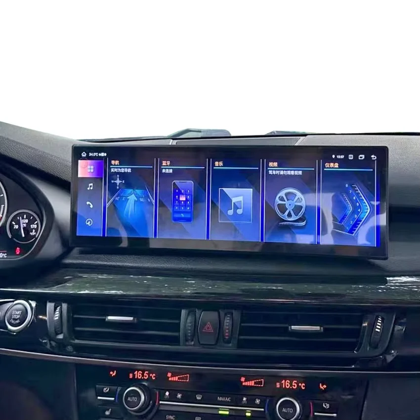 

Krando 14,9-дюймовый автомобильный экран Android для BMW X6 X5 серии F15 F16 2014-2019 беспроводной Carplay 4G Wi-Fi GPS головное устройство