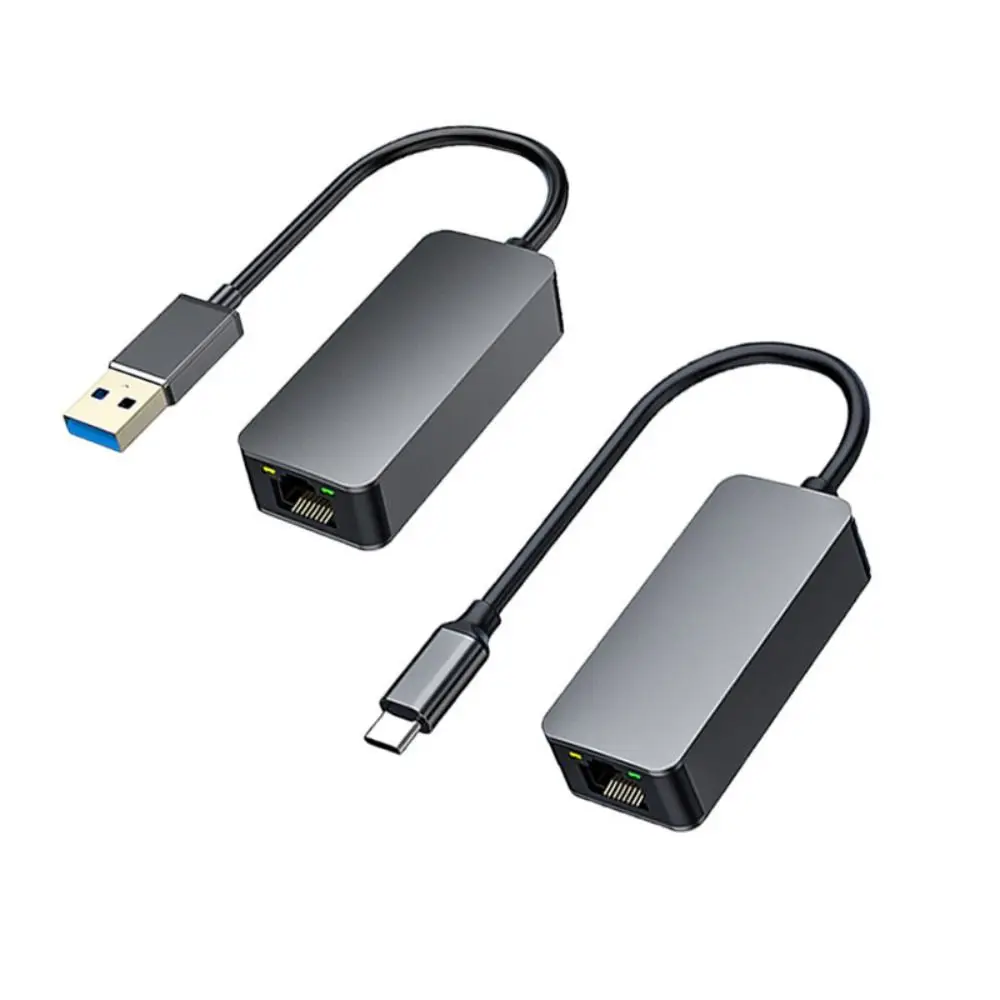 

Гигабитная сетевая карта USB 2,5G Type-C, Ethernet-конвертер RJ45, USB C, высокоскоростной адаптер Ethernet без привода, USB в сетевой порт