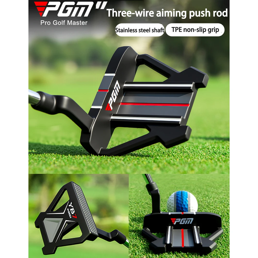 PGM Golf-Putter für Herren und Damen, Anti-Twist-Mallet-Design, Putter mit dreifachem Zielfeld zur besseren Ausrichtung, für präzise Schläge, für Rechtshänder. – Detail 1