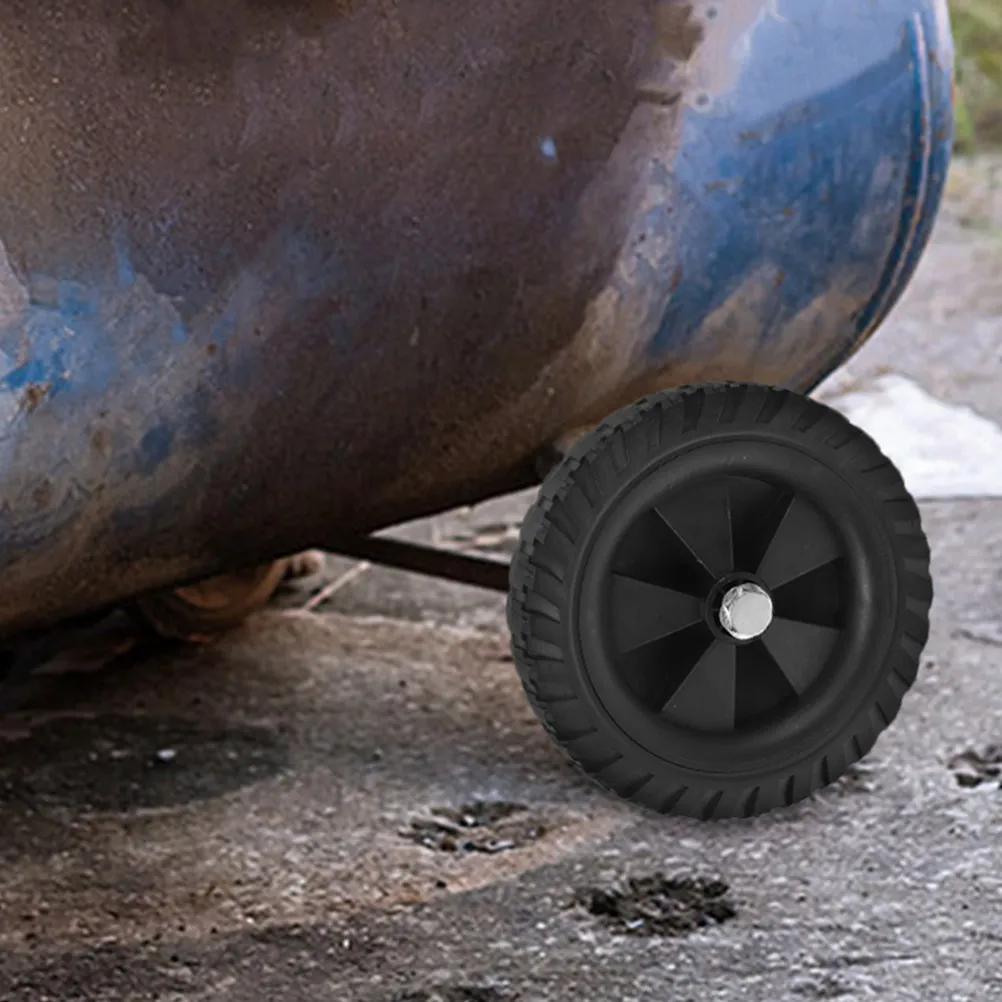 Heavy Duty Air Compressor Wheels Universal Replacement Rubber Casters for Indoor Outdoor Use Noise Reduction Easy Installation