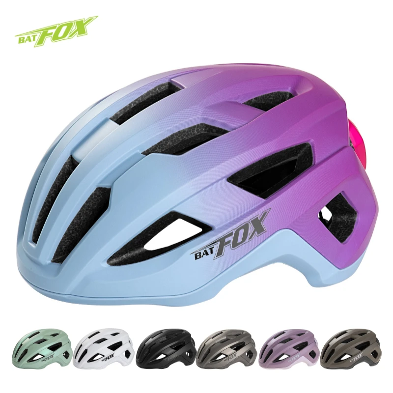 

BATFOX Road Bike Helmet women men Adjustable head size Bicycle helmet Safety Cap Ultralight Cycling helmets mtb casco bicicleta