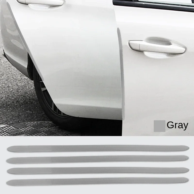 4pcs Car Sticker Door Edge Guards Trim Molding Protection Strip Scratch Protector Car Crash Barriers Door Guard Collision