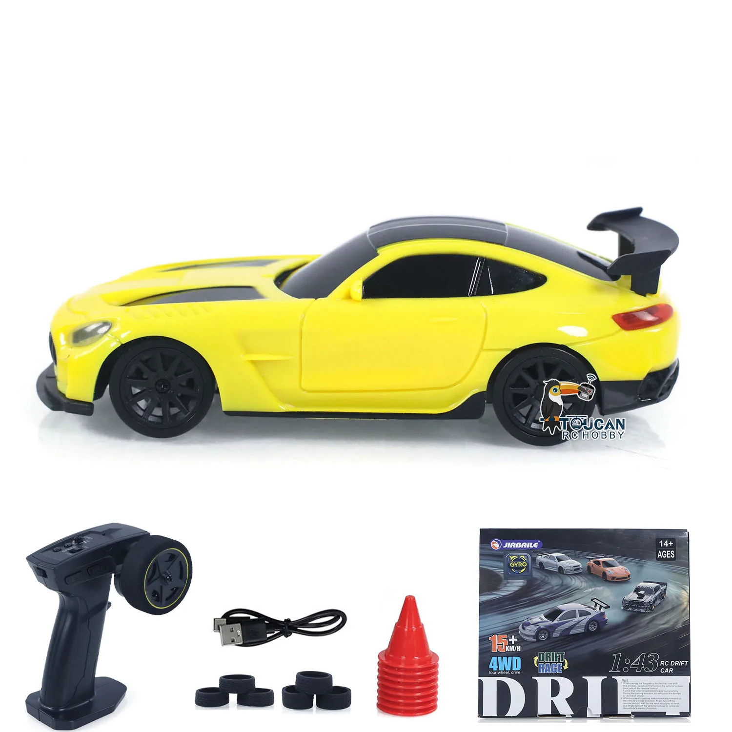 Upgrade Gyro Mini Speelgoed 4WD 1/43 RC Snelheid Auto RTR 2.4G Radio Control Racing Drifting Auto Vierwielaandrijving Hoge Snelheid Model Geschenken
