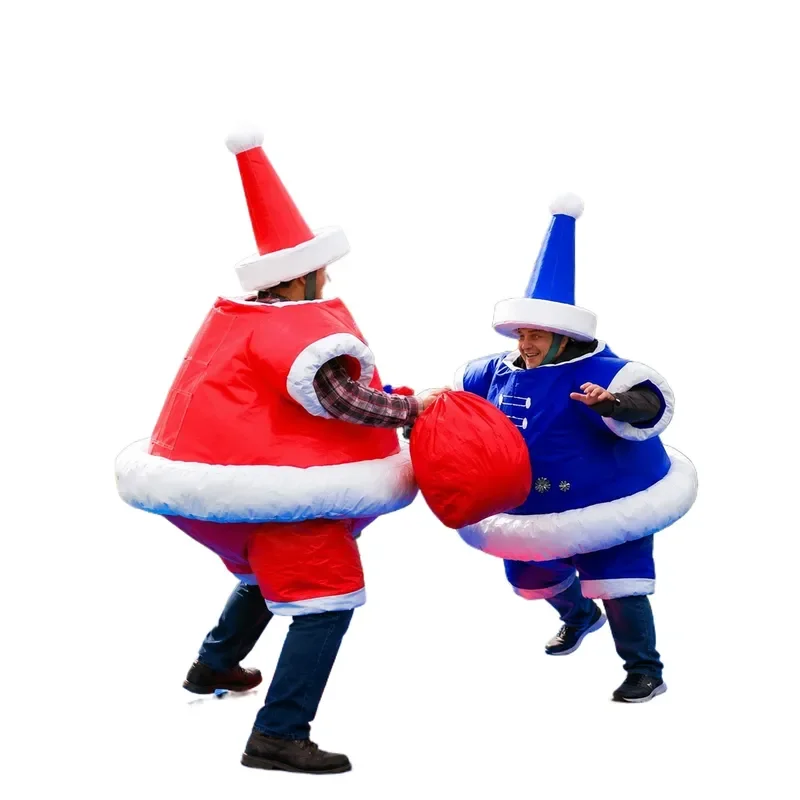 for Christmas Inflatable Santa Wrestler Suit Adult Inflatable Clothing for Outdoor Team Building Game Festive Carnival Themed