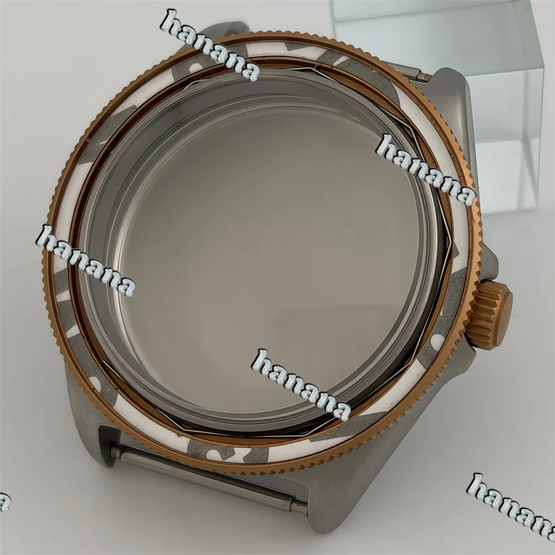 40mm Silver Rose Gold Watch Case Cylindrical sapphire Glass Fit NH34 NH35 NH36 NH70 NH71 NH72 ETA 2824 PT5000 Automatic Movement image 3