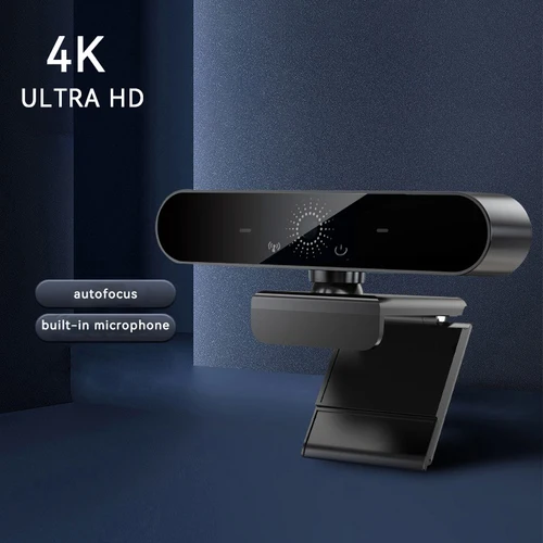 Imagen 1 del producto Cámaras web 4K Cámara web USB con micrófono Autofocus Cámara 2K PC Computadora Portátil Transmisión en vivo Cámara web 1080P para videollamadas